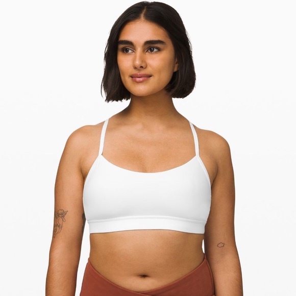🤍 SOLD! Lululemon WHITE Flow Y Bra Nulu 🤍 - Picture 9 of 9